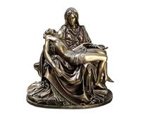 Pieta replica della scultura della Vergine Maria di Michelangelo con Cristo sulla sua bocca