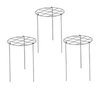 Pietelli di supporto alle piante, gabbie e supporti di peonia da 3 pezzi, il ferro crescente attraverso i supporti delle piante con 3 gambe per rosa, pomodoro, viti di orchidee/14x18