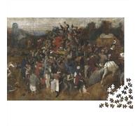 Pieter Bruegel il Vecchio Puzzle 1000 Pezzi Difficoltà Medio-Alt, Rompicapo arte Adulti, opere d'arte famose nel mondo Idea Regalo Perfetto, Impegnativi Puzzles dipinto Bellissimi Con Colori Brillan