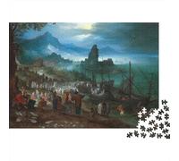 Pieter Bruegel il Vecchio Puzzle Legno Classici 1000 Pezzi, Rompicapo museo, arte Impegnativi Jigsaw Puzzles dipinto, Giocattolo Decompressivo Intellettuale Educativo 1000 Pcs