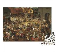 Pieter Bruegel il Vecchio Puzzles Per Adulti, 1000 Pezzi Puzzle opere d'arte famose nel mondo, Rompicapo dipinto, arte Puzzle Impegnativi, Artwork-Giocattoli Colorati Per L'istruzione, Decorare La St