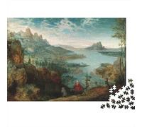 Pieter Bruegel il Vecchio Rompicapo in Legno Di Per Adulti, opere d'arte famose nel mondo Puzzle Impegnativi Per Famiglia, Regalo Di Festa Da 1000 Pezzi Difficile, Puzzles arte Regali Di Divertente