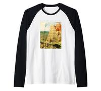Pieter Bruegel The Elder - La Grande Torre di Babele Maglia con Maniche Raglan