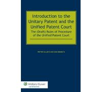 Pieter Callens Introduction to the Unitary Patent and the Un (Copertina rigida)