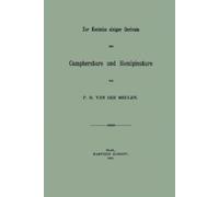 Pieter Hajonides Zur Kentniss einiger Derivate der Camphersäure un (Tascabile)