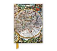 Pieter van den Keere: Antique Map of the World (Foiled Journal)