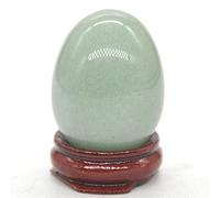 Pietra a forma di uovo Accessori for massaggi in barilotto di cristallo naturale Mead Stone Reki Home Decor Crystal Specimen (Color : Green Aventurine)