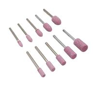 Pietra abrasiva montata Ruote molili Set Set di accessori di lucidatura cono Attacco for strumenti rotanti Dremel 3mm Shank 100 PCS