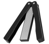 Pietra Affilacoltelli, Design a Doppio Lato Portatile e Pieghevole 400/600 Diamantata Affilacoltelli Professionale con Impugnatura Antiscivolo in ABS per Coltelli da Forbici Tritatutto
