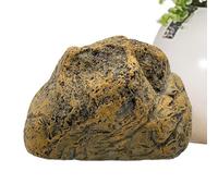 Pietra chiave esterna falsa, pietra chiave in pietra simulata,Scatola creativa in resina fuori Key Rock - Novità sembra una vera pietra ornamento per nascondere una cinghia di ricambio
