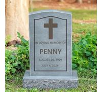 Pietra commemorativa umana personalizzata, marcatori di tomba di grandi dimensioni per la lapide del cimitero Pietra tombale Monumento da giardino per il cane e il gatto dell'animale domestico,