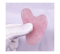 Pietra curativa Gua Sha Strumento di massaggio raschiante Bellezza asiatica Segreto Quarzo rosa naturale Intaglio Lucido Salute Rilassamento Piatto di demolizione di cristallo Equilibrio Decorazione c