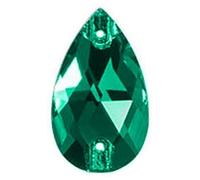 Pietra da Cucire in Cristallo GT Crystal Goccia mm 28x17 Emerald - 24PZ