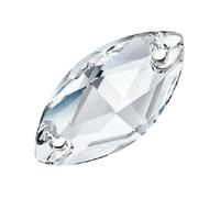 Pietra da Cucire in Cristallo GT Crystal Navetta mm 18x9 Crystal - 72PZ