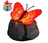 Pietra Da Giardino Pietre Artificiali Luminose A Farfalla LED Solare Per