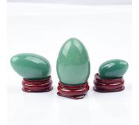 Pietra da massaggio con avventurina verde naturale non perforata Yoni Egg Kegel for esercizi con uovo di giada, giada gialla decorazione della stanza (Color : Green Aventurine)