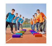 Pietra de Fiume Gioco Di Pietre D’appoggio E Blocchi Yoga, Allenamento Dell’equilibrio Al Chiuso E All’aperto, Festa Per Giornata Sportiva Per Tutte Le Età(Yellow 23x15x5cm)