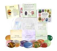 Pietra Del Coraggio | 12 Pezzi Pietre Decorative Bambini,Decorazione Commemorativa Lucidata Con Biglietto | Decorazione Tavolo Feste Compleanno Laurea Aula Scuola