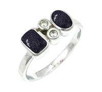 Pietra del sole Anello placcato argento donna Gioielli C1153CA_50 (15.9)