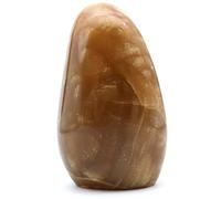 Pietra di Calcite Miele Naturale 880 grammi e 120 millimetri, Minerale Calcite del Madagascar, Pietra Autentica, Modello Unico, Pietra Decorativa, Minerale della Sapienza