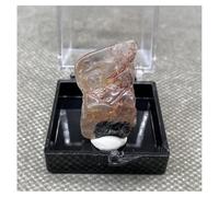 Pietra di Cristallo Campione minerale di cristallo di quarzo rutilato naturale, cristalli di quarzo, dimensioni della scatola: 3,4 cm Collana con porta-pietre di cristallo(Type B)