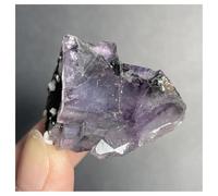 Pietra di Cristallo Cluster di cristalli di fluorite in pietra naturale, campione minerale, roccia di quarzo, decorazione for la casa Collana con porta-pietre di cristallo(38g)