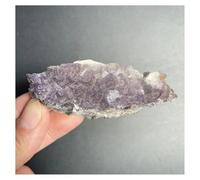 Pietra di Cristallo Cluster di cristalli di fluorite in pietra naturale, campione minerale, roccia di quarzo, decorazione for la casa Collana con porta-pietre di cristallo(81g)