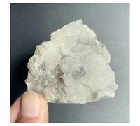 Pietra di Cristallo Cluster di cristalli di fluorite in pietra naturale, campione minerale, roccia di quarzo, decorazione for la casa Collana con porta-pietre di cristallo(134g)