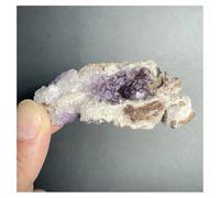 Pietra di Cristallo Cluster di cristalli di fluorite in pietra naturale, campione minerale, roccia di quarzo, decorazione for la casa Collana con porta-pietre di cristallo(61g A)