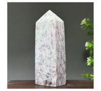 Pietra di Cristallo Colonna di cristallo a quattro lati in tormalina naturale, decorazione for la casa Collana con porta-pietre di cristallo(119g 75mm)