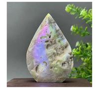 Pietra di Cristallo Decorazione for la casa con sfalerite a grappolo galvanizzata colorata minerale naturale Collana con porta-pietre di cristallo(190g 91mm)