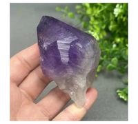 Pietra di Cristallo Esemplare di minerale viola di pietra originale di ametista naturale, decorazione for la casa Collana con porta-pietre di cristallo(108g)