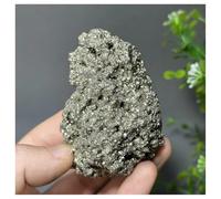Pietra di Cristallo Esemplare di pietra originale minerale di calcopirite naturale, decorazione for la casa Collana con porta-pietre di cristallo(181g)