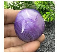 Pietra di Cristallo Esemplare minerale di agata di seta irregolare naturale for decorazione domestica Collana con porta-pietre di cristallo(77g)