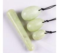 Pietra di cristallo in polvere quattro in uno Yoni Uovo di giada Lady Kegel Apparecchio for il fitness Palla for il rafforzamento muscolare Massaggiatore di giada Kegel, Giada Xinshan Collezioni di ca
