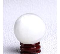 Pietra di cristallo Naturale di Selenite Palla di Uovo di Cristallo Grezzi Campione di Punto Pietra di Guarigione Cura Del Corpo Massaggio Strumento di 1 PZ Crystal Specimen (Color : Selenite Ball,