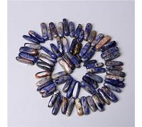 Pietra di cristallo naturale, Perline di pietra a punta ametista, agata e minerali naturali da 15" (10-24 mm) for la creazione gioielli fai te(23Sodalite)