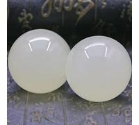 Pietra di cristallo Piccole sfere di cristallo Pietra preziosa naturale Palla Fitness Pallamano Quarzo Sfera Mano Polso Esercizio Terapia di massaggio Pietra curativa 1 paio raccolta domiciliare (Col