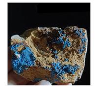 Pietra di Cristallo Pietra di cristallo for arredamento della casa, esemplare di Shattuckite blu naturale Collana con porta-pietre di cristallo(59g)