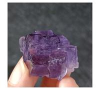 Pietra di Cristallo Pietre e cristalli minerali naturali a grappolo viola, decorazioni for la casa Collana con porta-pietre di cristallo(23g)