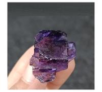 Pietra di Cristallo Pietre e cristalli minerali naturali a grappolo viola, decorazioni for la casa Collana con porta-pietre di cristallo(11g)