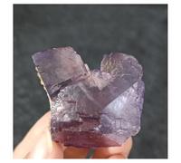 Pietra di Cristallo Pietre e cristalli minerali naturali a grappolo viola, decorazioni for la casa Collana con porta-pietre di cristallo(46g)