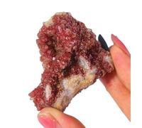 Pietra di cristallo rosso naturale grezzo Pietra preziosa grezza Campione di grappolo di cristallo curativo non lucidato per raccolta, levigatura, fai da te, decorazione, Reiki, artigianato,160~330g
