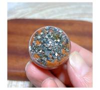 Pietra di Cristallo Sfera di pirite di cristallo naturale lucidata, decorazioni for la casa Collana con porta-pietre di cristallo(48g)