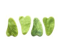 Pietra di giada naturale Gua Sha Board Massaggio Guasha Raschietto Piastra Viso Bellezza Salute Massaggiatore Strumenti for collo e schiena Cura della pelle 1 PZ Collezioni di casa