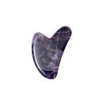 Pietra di Giada Naturale Gua Sha Tavola da Massaggio Quarzo Rosa Piastra Guasha Giada Viso Massaggiatore Raschietti Strumenti for Viso Collo Schiena Corpo, 1 Pezzo Piccola Rosa decorazione della stanz