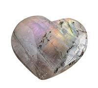 Pietra di luna a di cuore - pietra di luna decorativa di viola naturale | Popoli tascabile per arti, mestieri, da collezione per preparare gioielli, meditazione