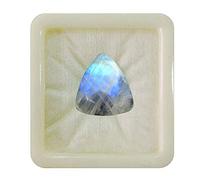 Pietra di luna arcobaleno certificata originale da 55Carat, pietra preziosa Chandrakanta da 8,25 Carat da 7,5 Carat, pietra portafortuna a forma di trilione