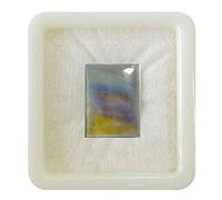Pietra di luna arcobaleno naturale certificata da 55Carat, pietra sciolta Chandrakanta da 6,25 Carat, pietra portafortuna rettangolare da 5,68 Carat