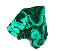 Pietra di malachite grezza, malachite naturale, lucidata, cristalli naturali, pietre grezze di malachite, pietre preziose per la meditazione, accessorio per soggiorno, pesce